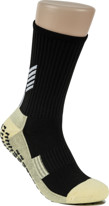 하샤브 논슬립 축구양말 성인용 중목, 블랙, 1개