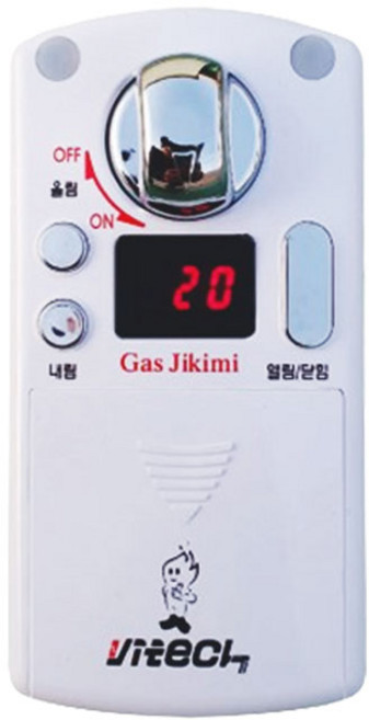 바이텍 간단한 자가설치 음성안내 열감지센서 가스차단기 가스밸브 자동 잠금 타이머 VTM-03FF, 1개, 바이텍 VTM-03FF(택배발송)