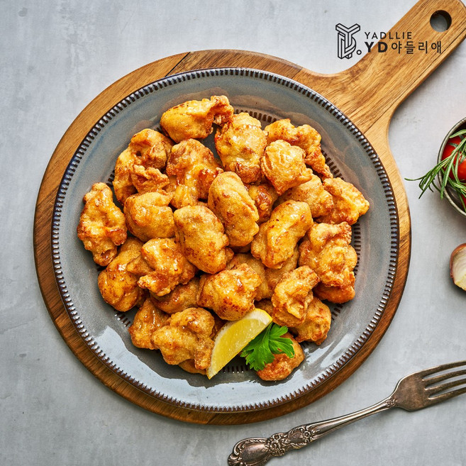 야들리애 100% 닭다리 순살 후라이드 가라아게 치킨, 4개, 250g
