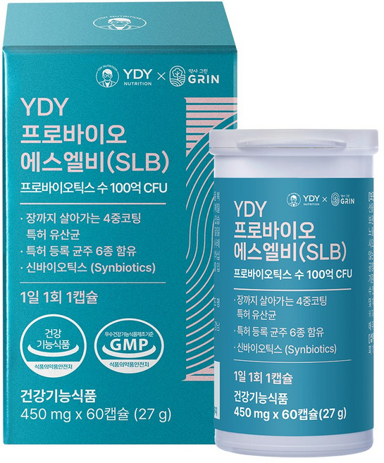 YDY 프로바이오 에스엘비(SLB) 60캡슐(2개월분), 1박스, 60정