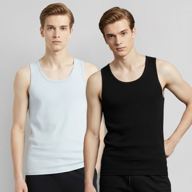 남성 보디드라이 쿨터치 나시 러닝 2장 EDS1003S