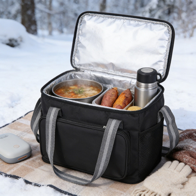 캠페지오 핫앤쿨 포켓 보냉가방, 블랙