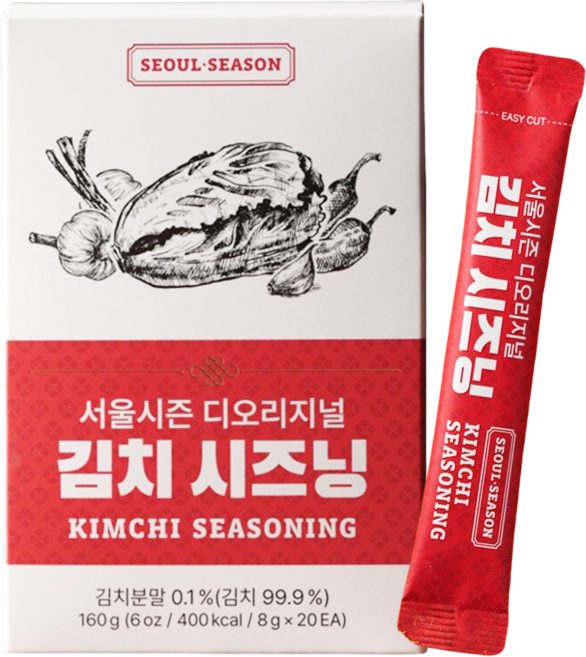 서울시즌 쌈장 김치맛 톡톡 간편 시즈닝 스틱 파우더 저칼로리 가루 바베큐 삼겹살 캠핑용 소스, 1박스