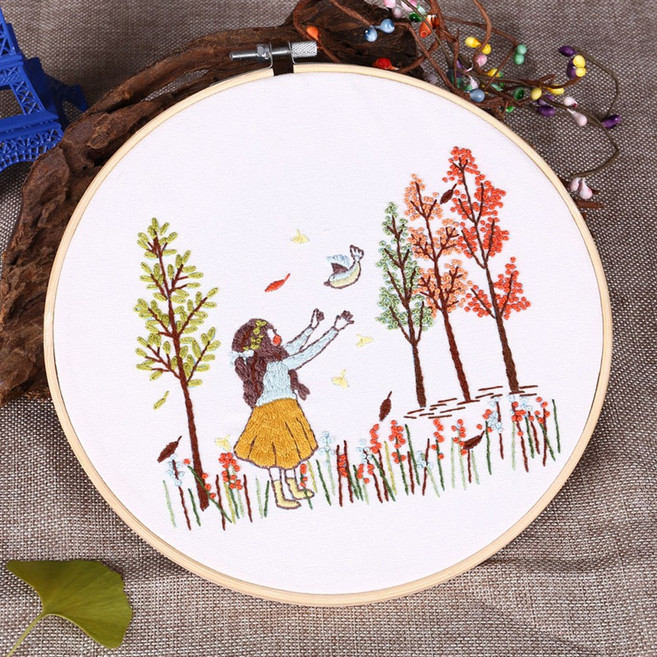 프랑스자수 DIY 패키지, (F20) 프랑스자수_소녀의꿈, 1개