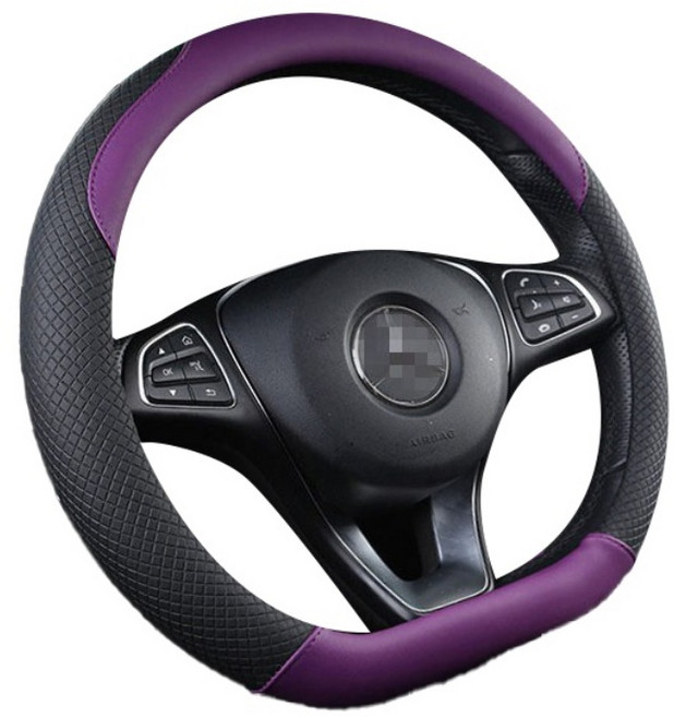 자동차 핸들커버 D컷 테슬라 모델3 Y EV6 GT QM6 XM3 스팅어 스포티지 QL 아이오닉5 캐스퍼 트위지 티볼리 전차종 장착, D컷퍼플