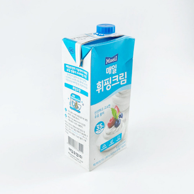 매일 휘핑크림 1L 유지방 35% 동물성, 1개