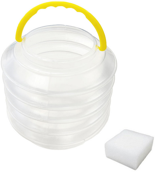 살림모아 접이식 자바라 물감통, 화이트