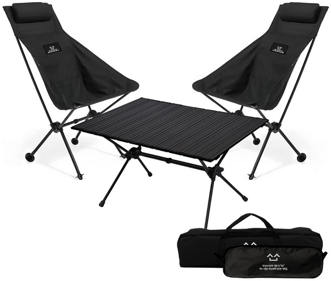 소소147 캠핑 롤 테이블 접이식 의자, 테이블(1) 의자(2) 세트