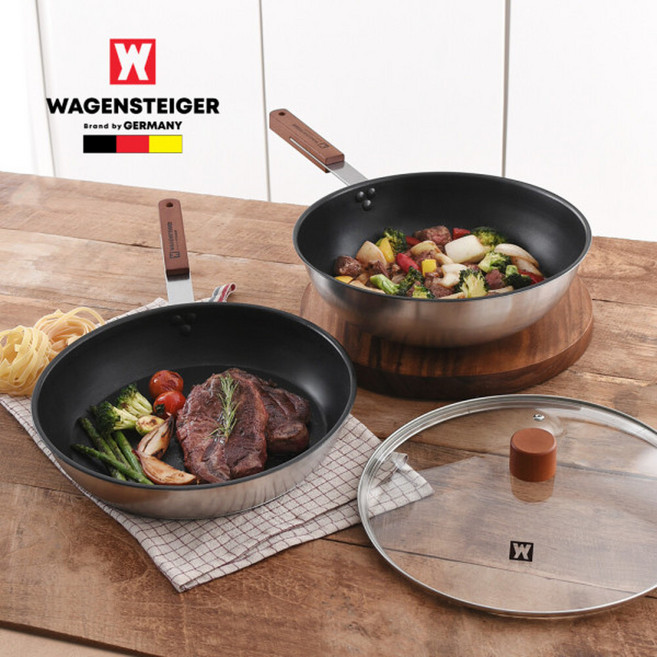 바겐슈타이거 스타크 IH 코팅 프라이팬 3종 세트 프라이팬 계란 달걀 후라이, 상세 설명 참조