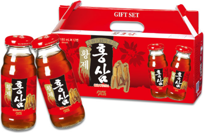 퓨어 황제 홍삼 180ml x 12병, 12개