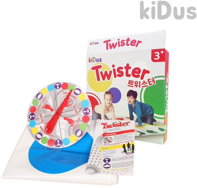 키더스 트위스터 유아체육교구 파티형 보드게임 온몸운동 신체놀이, 1개