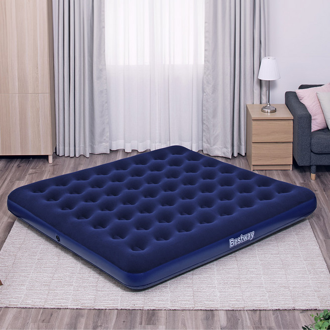 베스트웨이 BW 67004 슈프림 킹에어매트 매트리스 휴대용 에어매트 캠핑매트, 블루