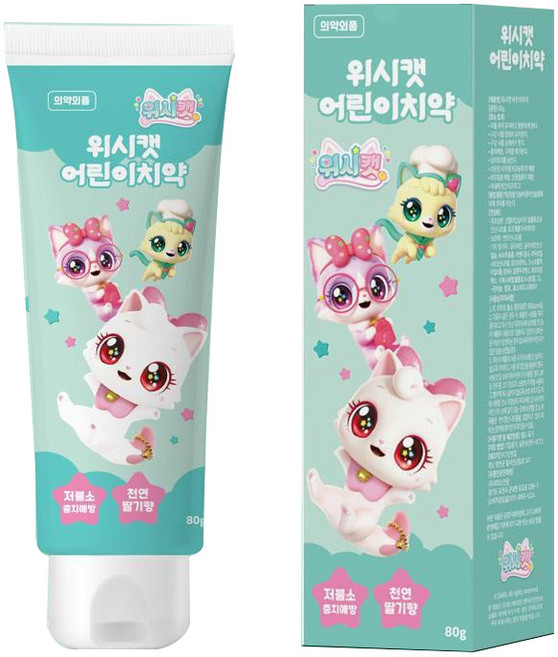 리더스인팜 위시캣 어린이 치약, 1개, 80g