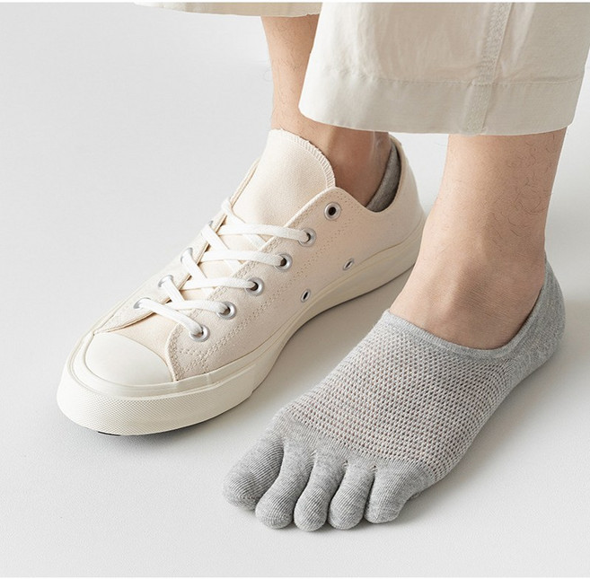 남성 발가락양말 바람숑숑 메쉬 발가락덧신 5켤레세트