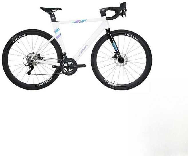 자바 JAVA 오리가 디스크 브레이크 18단 학생 성인 로드자전거 로드바이크 AURIGA, 500 M사이즈 추천 Net 신장 171-177 CM, 밝은 흰색