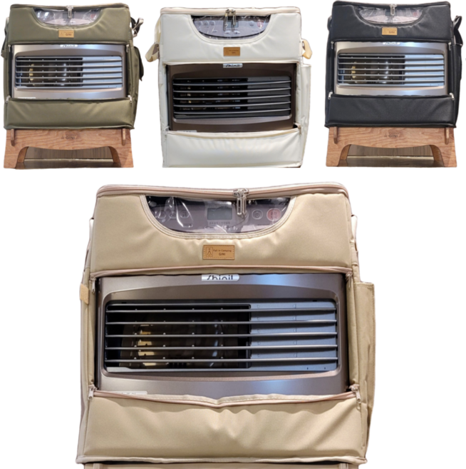 신일팬히터가방 프리미엄 오픈형 신일1200가방 4가지색상, 오픈형 1200 블랙+ 이동링