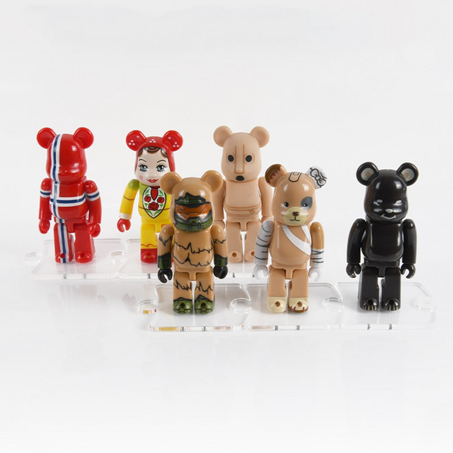 ATB 베어브릭 거치 스탠드 퍼즐 타입 6개입, 1세트