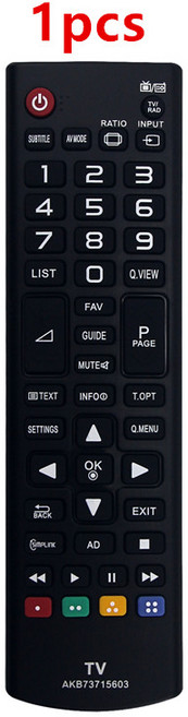 적용 대상 LG TV 32LN5400 32LN540B 37LN540B 50PN6500 60PN650 AKB73715603 예비 부품 교체용 새로운 리모컨, 1pcs, 1개
