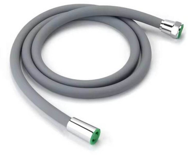 1.5/2M 실리콘 유연한 샤워 호스 블랙 그레이 화이트 고무 고압 파이프 수도꼭지 화장실 욕실 액세서리, 1.5M, Grey