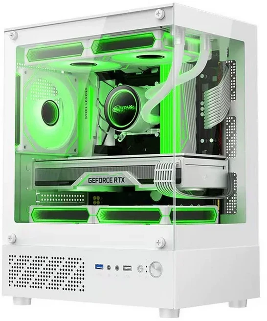 STEEL LEGEND 電腦機殼, 1個, 白色USB2.0