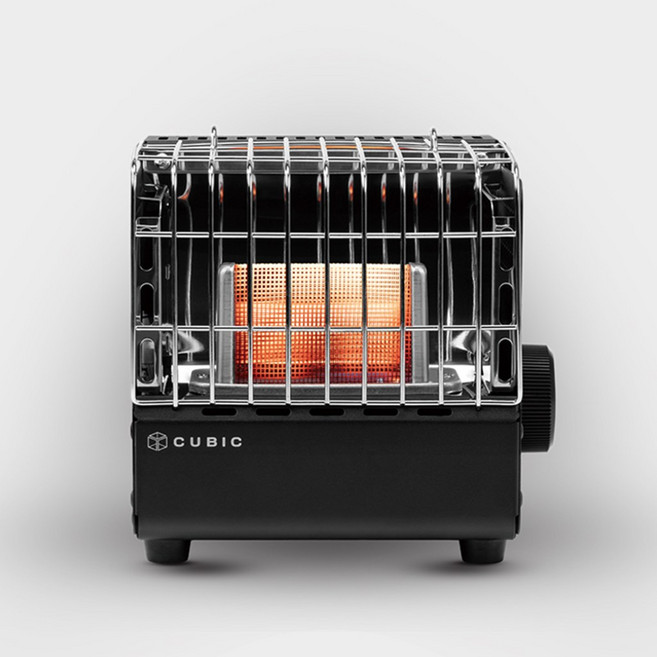 코베아 가스히터 큐빅 블랙 KGH-2010BK 휴대용 캠핑 난로 미니 히터