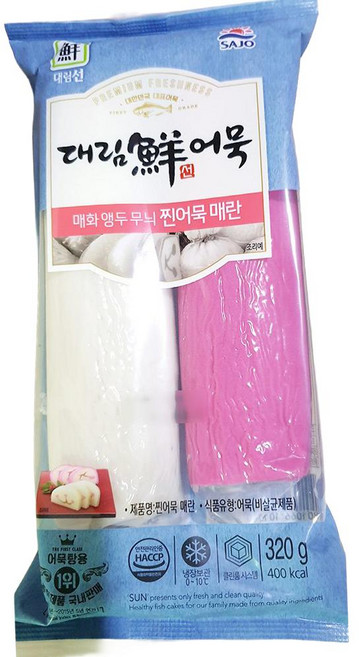 사조대림 찐어묵 매 란 320g 간편 요리 국물 업소용, 30개