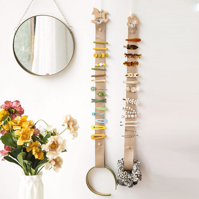 우드클립정리용 리본핀이걸이 머리띠거치대