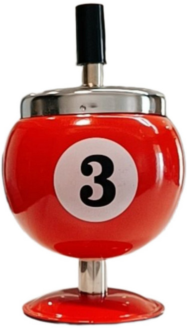 온리코 가정용 냄새차단 당구 재떨이, 레드, 1개