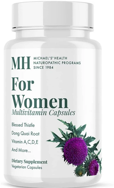 마이클스헬스 여성용 멀티비타민 베지테리언 캡슐, 1개, 90정 - 쿠팡