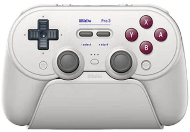 8BitDo 프로 3 블루투스 게임패드, 1개, 클래식 화이트