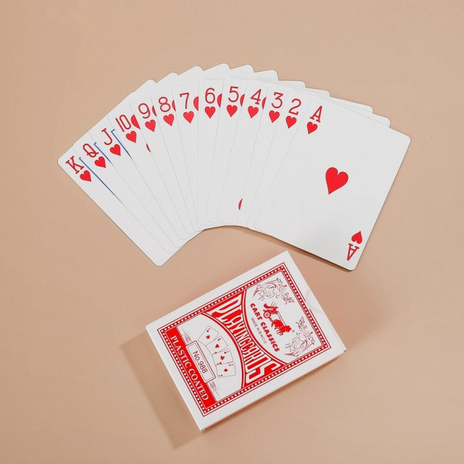 신박한 엠보싱코팅 트럼프카드 카드게임 포커카드 마술카드, 상세페이지 참조, 1개