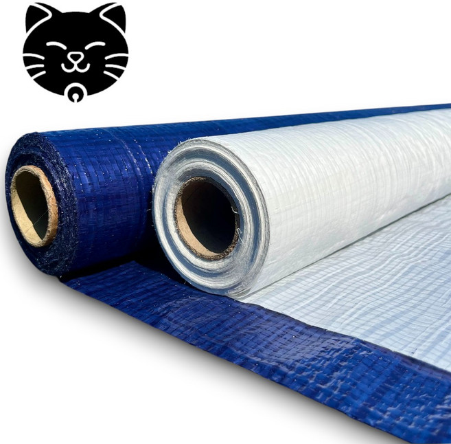 고양물산 바닥 보양용 롤천막 텐텐지 (3가지 사이즈) 1000/1800/2000, 백색