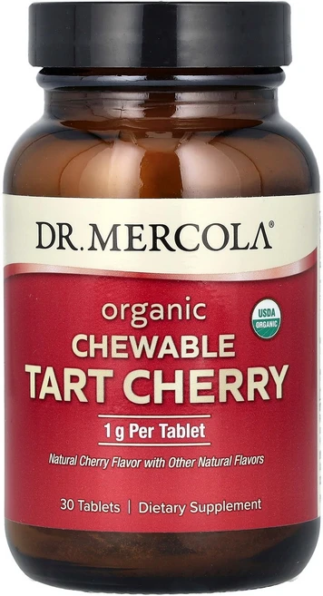 Dr. Mercola 유기농 츄어블 타트체리 1g 30정 Mercola (닥터 머콜라), 1개, 30g - 쿠팡