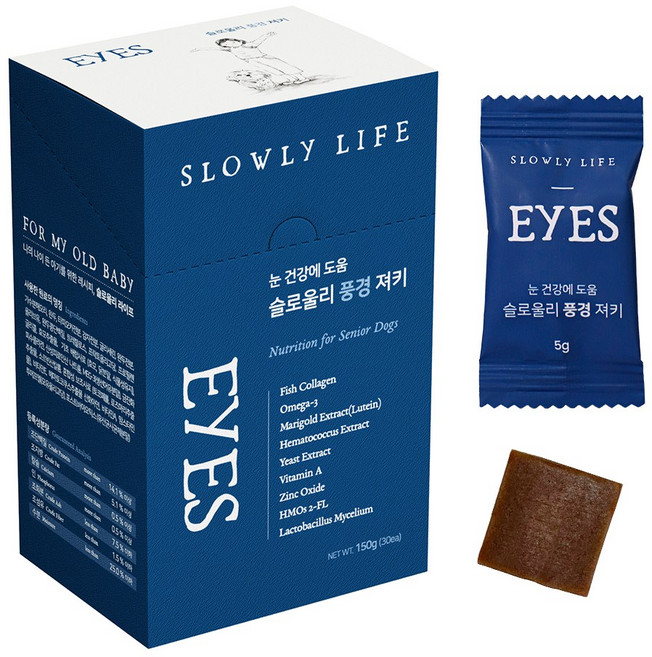 슬로울리라이프 풍경 노견 강아지 눈 영양제, 30정, 눈물개선/눈건강, 1개