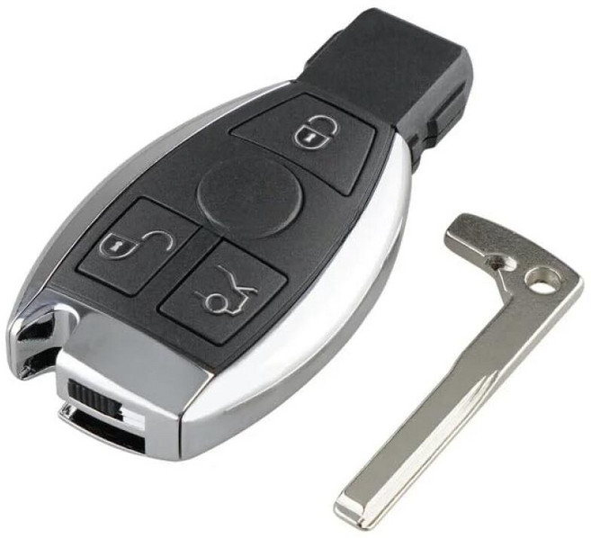 메르세데스 벤츠 A B C E 클래스 W203 W204 W205 W210 W211 W212 W221 BGA 2000년 이후 자동차 원격 키 쉘 케이스 (3버튼), 1