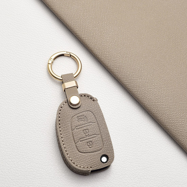 현대차 핸드그립 키케이스 - 방스크래치 내마모 / 베르나 액센트 카렌스 쏘렌토 투싼 싼타페 엘란트라 제네시스 아슬란 등 호환, 현대 Z3b 타입(3버튼), 에토프그레이