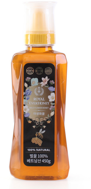 [행복한농장]로얄 에버허니 야생화꿀 450g, 1개