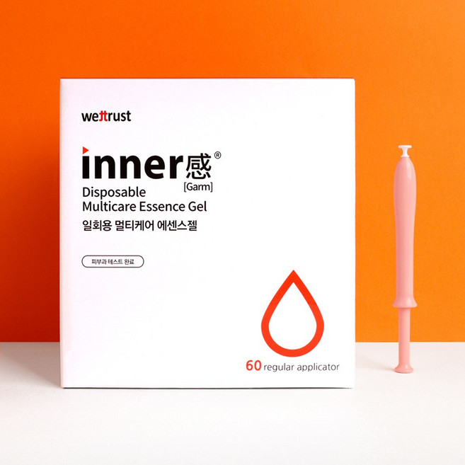 웨트러스트 이너감 일회용 멀티케어 여성청결제 에센스젤 60p, 60개, 1.7g