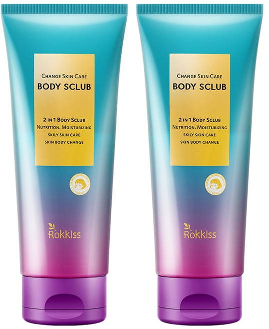 록키스 체인지 스킨 케어 바디 스크럽, 2개, 250ml