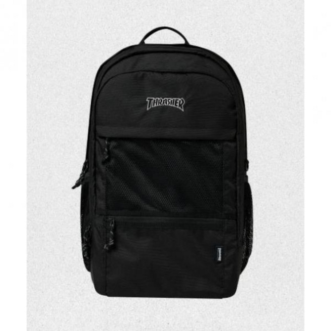 매장정품 트레셔 THRASHER 메쉬 포켓 백팩 블랙 TR2403BG02BK 1438395