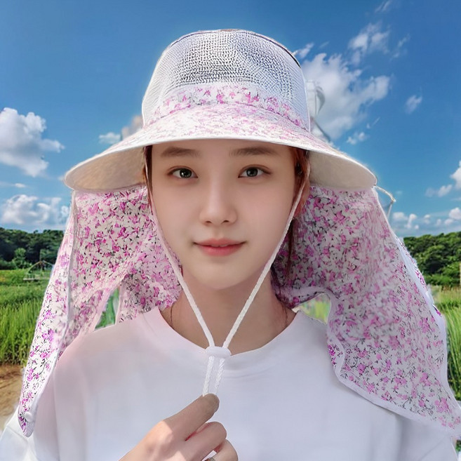 에르벨 햇빛가리개 농사모자 여성 밭일