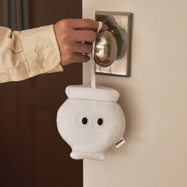 미뇽맨션 달 항아리 사쉐 (오리스 앤 진저) 귀여운 방향제 집들이 자취 이사 복 인형, 1개, 화이트, 16cm