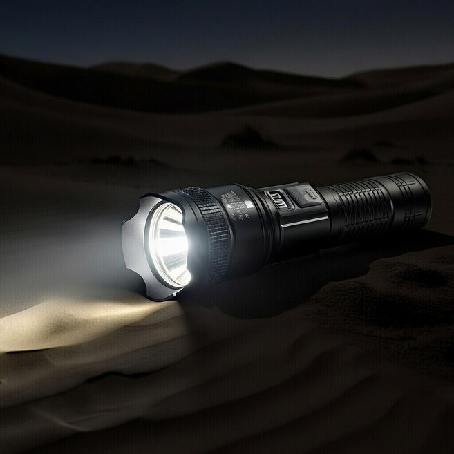 베러덕트 손전등 초강력 후레쉬 led 랜턴 휴대용 충전식, 1개, 미드나잇 블랙