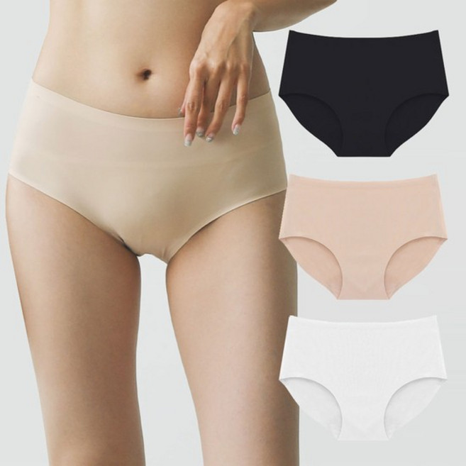 여성 편한 누디 미디 쿨 냉감 삼각 팬티