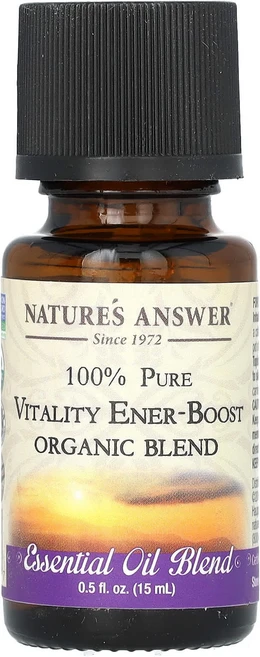 Nature's Answer 유기농 에센셜 오일 혼합물 활력 에너-부스트 15ml(0.5fl oz), NaturesAnswer유기농에센셜오일혼합물활력에너부스, 1개, 15ml - 쿠팡