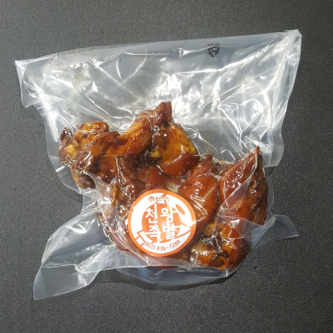 천왕족발 광주봉선동화시장 미니족발 국내산 600g, 4팩