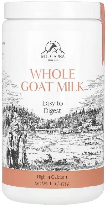 마운틴카프라 산양유 전지 밀크 Whole Goat Milk 분말 파우더 가루 453g, 1 - 쿠팡