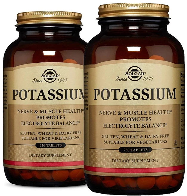 Solgar Potassium 솔가 포타슘 250정 X 2병, 2개 - 쿠팡