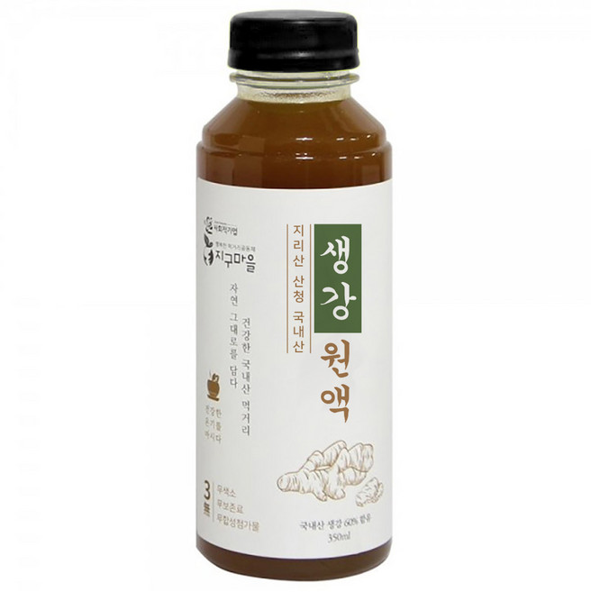 지구마을 생강 원액, 1개, 350ml