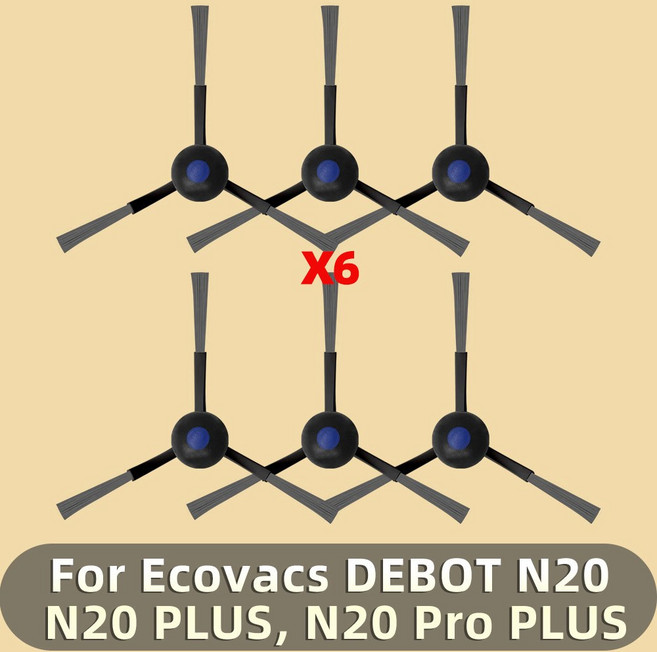 에코백스 DEEBOT N20 N20 PLUS N20 Pro PLUS 호환 메인 브러시 사이드 브러시 필터 물걸레 천 액세서리 및 교체 부품, 1개, Set 3